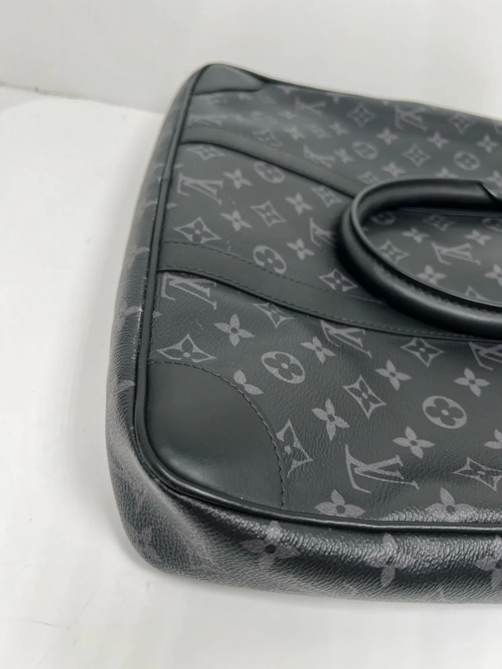 Louis Vuitton Eclipse Monogram Porte Documents Voyage PM Briefcase Bag w/ Strap